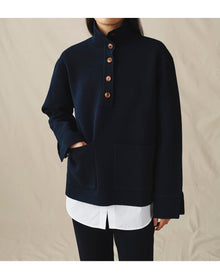 The Knit Pop-Over | Midnight