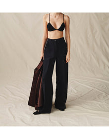 The Knit Triangle Bra | Black