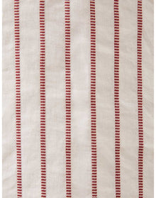 The Mini Caftan In Ticking Stripe | Washed Burgundy
