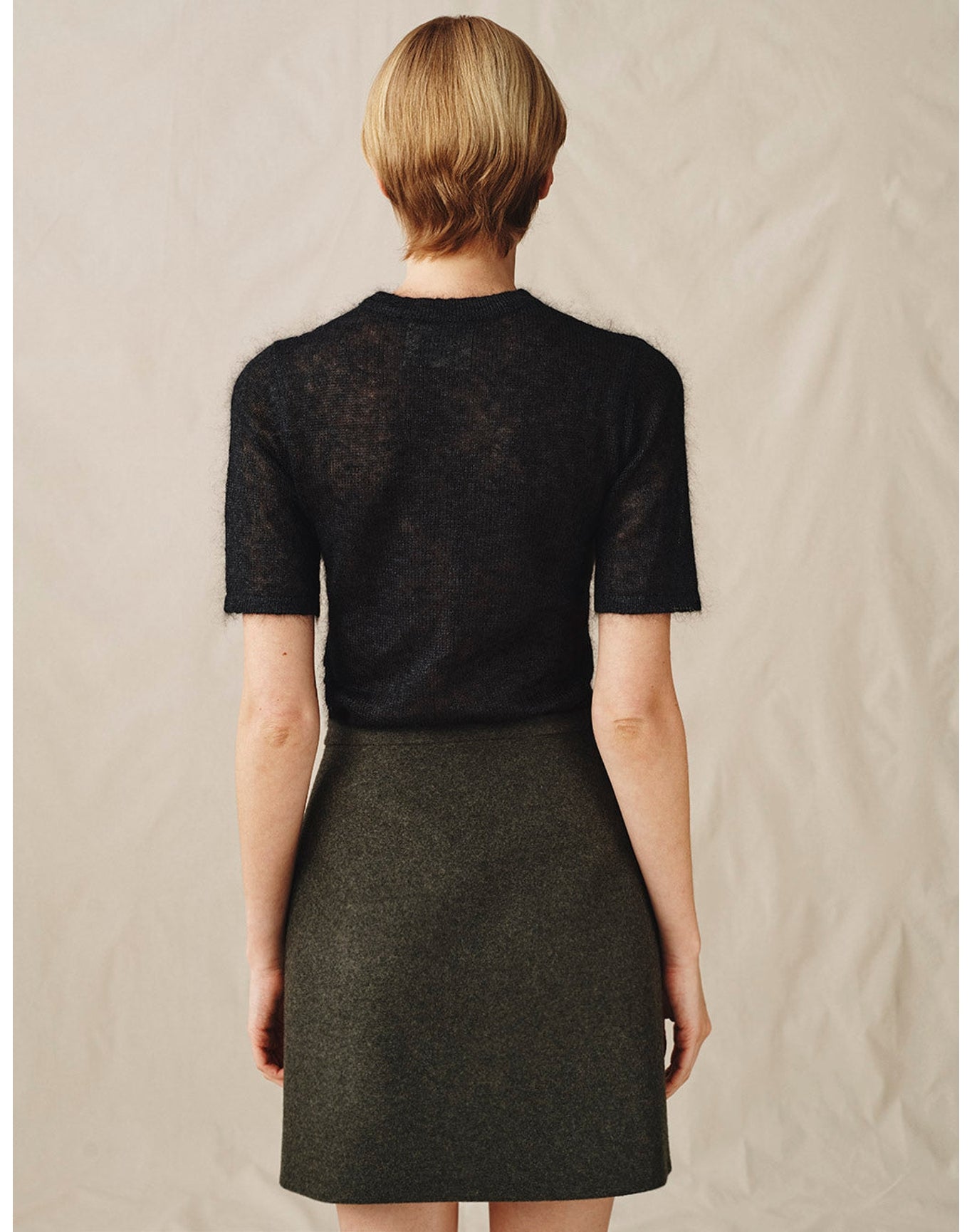 The Mohair Silk T-Shirt | Black