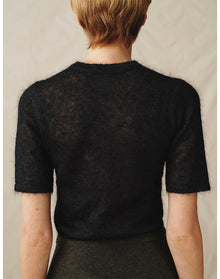 The Mohair Silk T-Shirt | Black