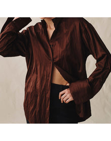 The Oversized Shirt | Chocolate