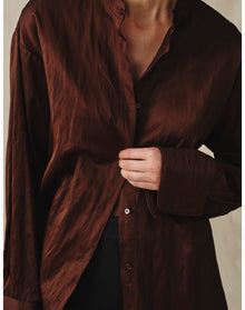 The Oversized Shirt | Chocolate