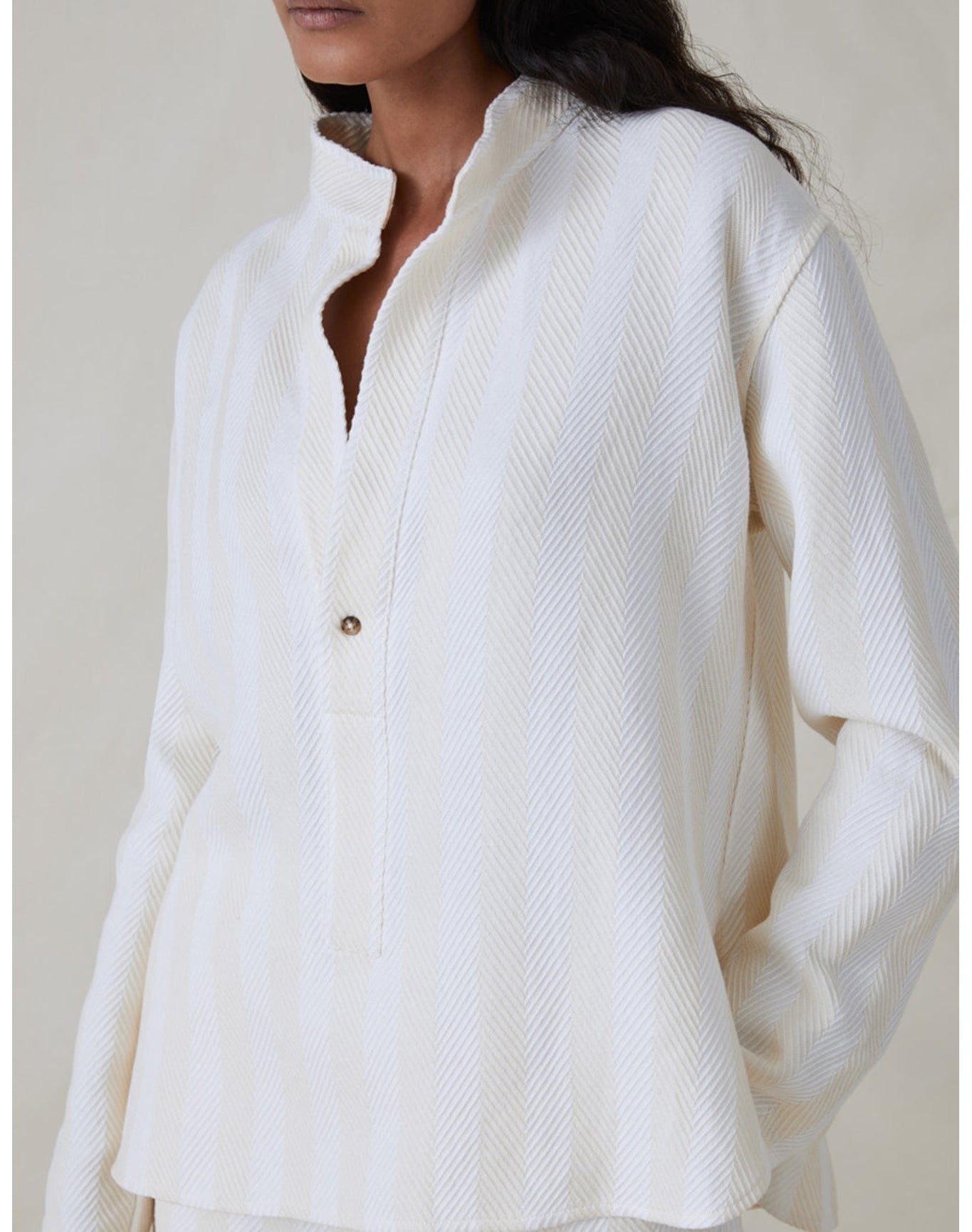 The Pop-Over Shirt | Cream