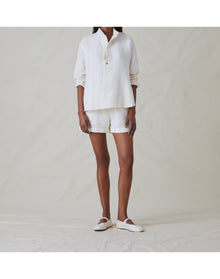 The Pop-Over Shirt | Cream