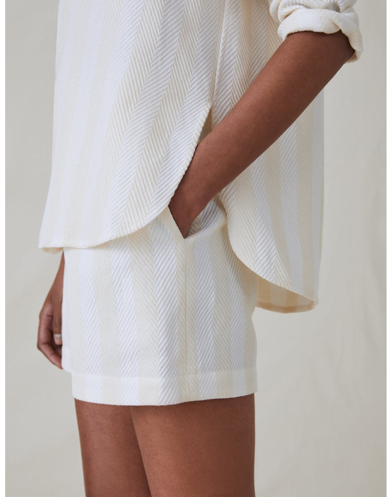 The Pop-Over Shirt | Cream