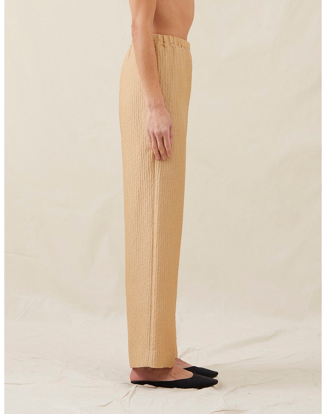 The Relaxed Pants In Wave Stripe | Copper