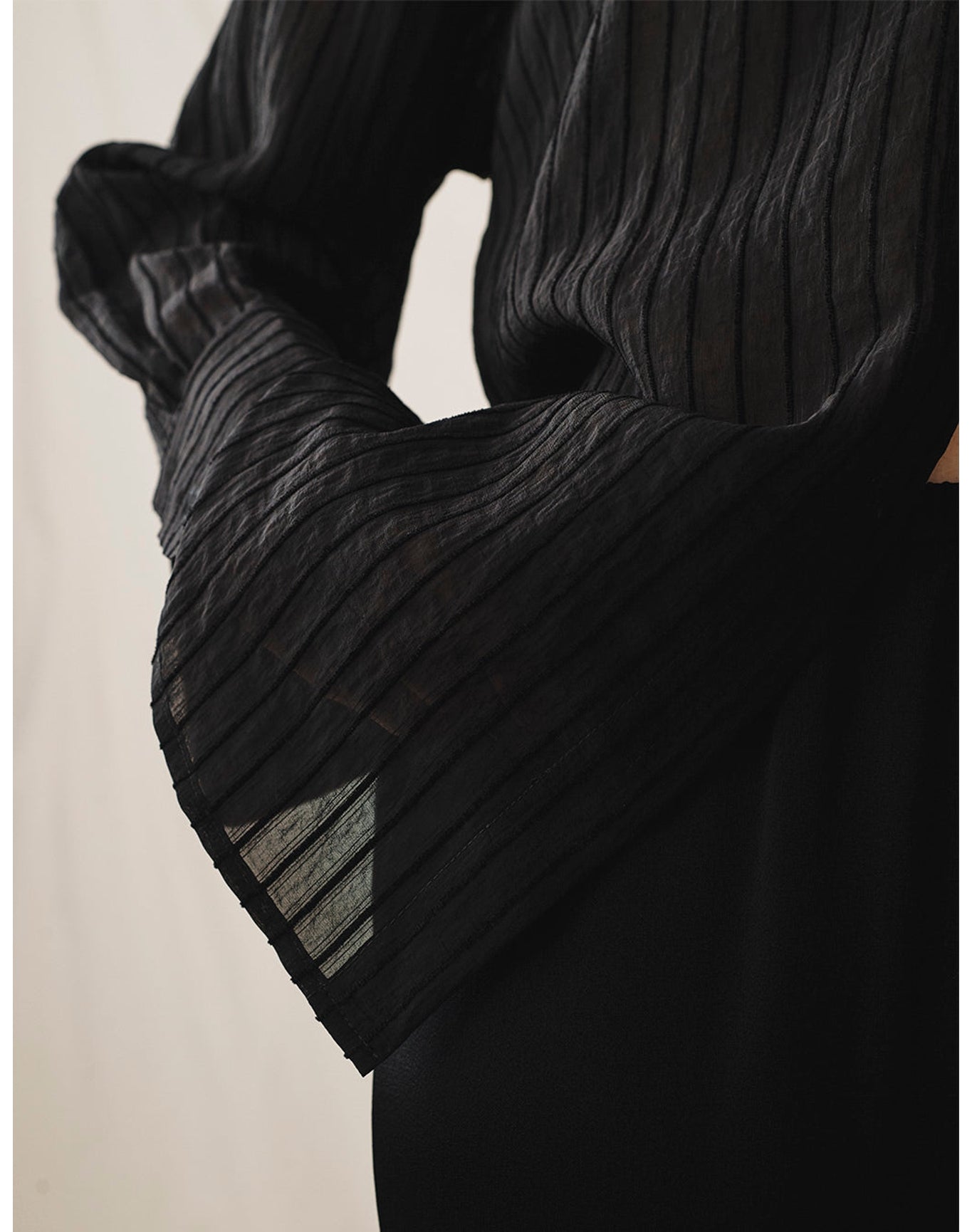 The Sheer Oversized Shirt | Black