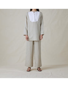 The Striped Bib Top | Fine Stripe