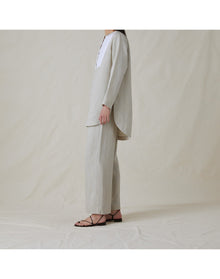 The Striped Bib Top | Fine Stripe