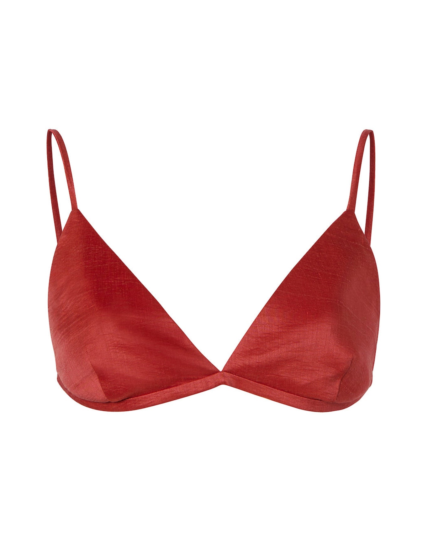 The Triangle Bra | Washed Red