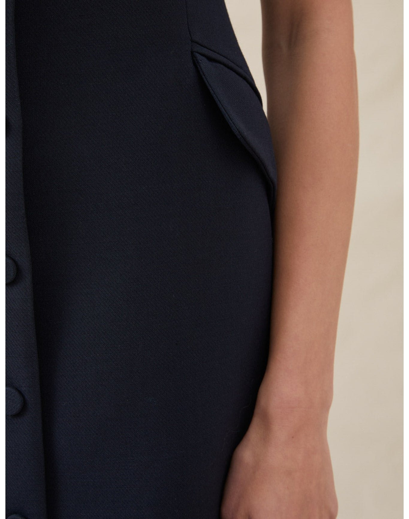 The V-Neck Mini Dress | Midnight