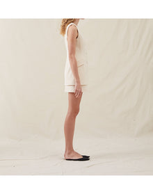 The V-Neck Vest | Cream