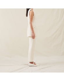 The V-Neck Vest | Cream