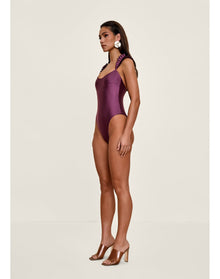 Tisi One Piece Swimsuit | Eggplant