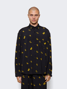 Men | VETEMENTS | Currency Fluid Jersey Shirt | Black