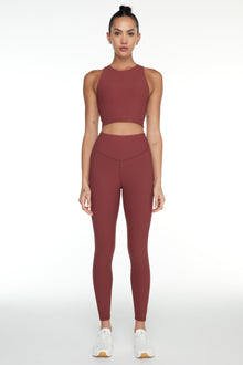 The Upside | Ribbed Jacinta Tank | Brown