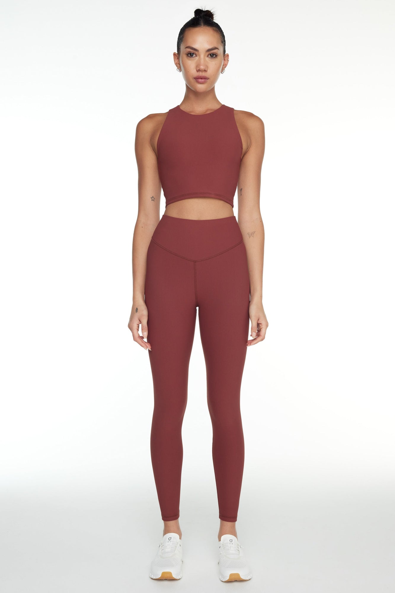 The Upside | Ribbed Jacinta Tank | Brown