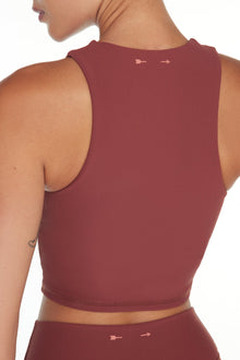 The Upside | Ribbed Jacinta Tank | Brown