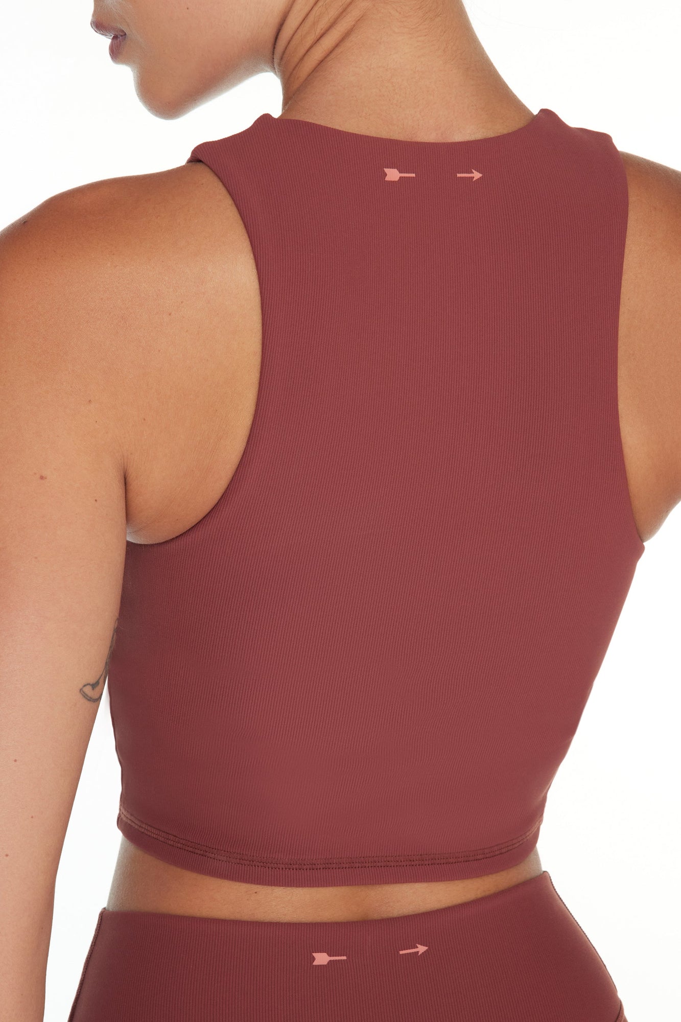 The Upside | Ribbed Jacinta Tank | Brown
