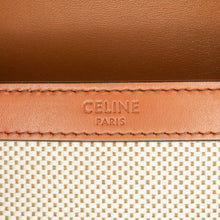 Celine | Pre-Owned Teen Canvas and Calfskin Triomphe Crossbody | Brown/Beige
