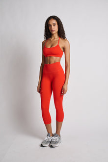Love & Sports | Sprinter Seamless Cropped Legg | Poppy