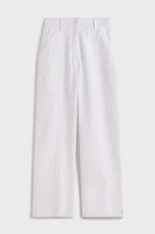 White pants on a light gray background