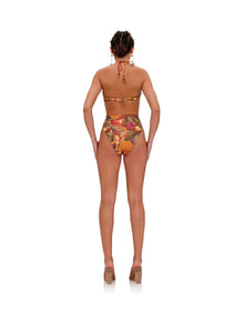Uwa Reversible Bikini Top | Kola Print