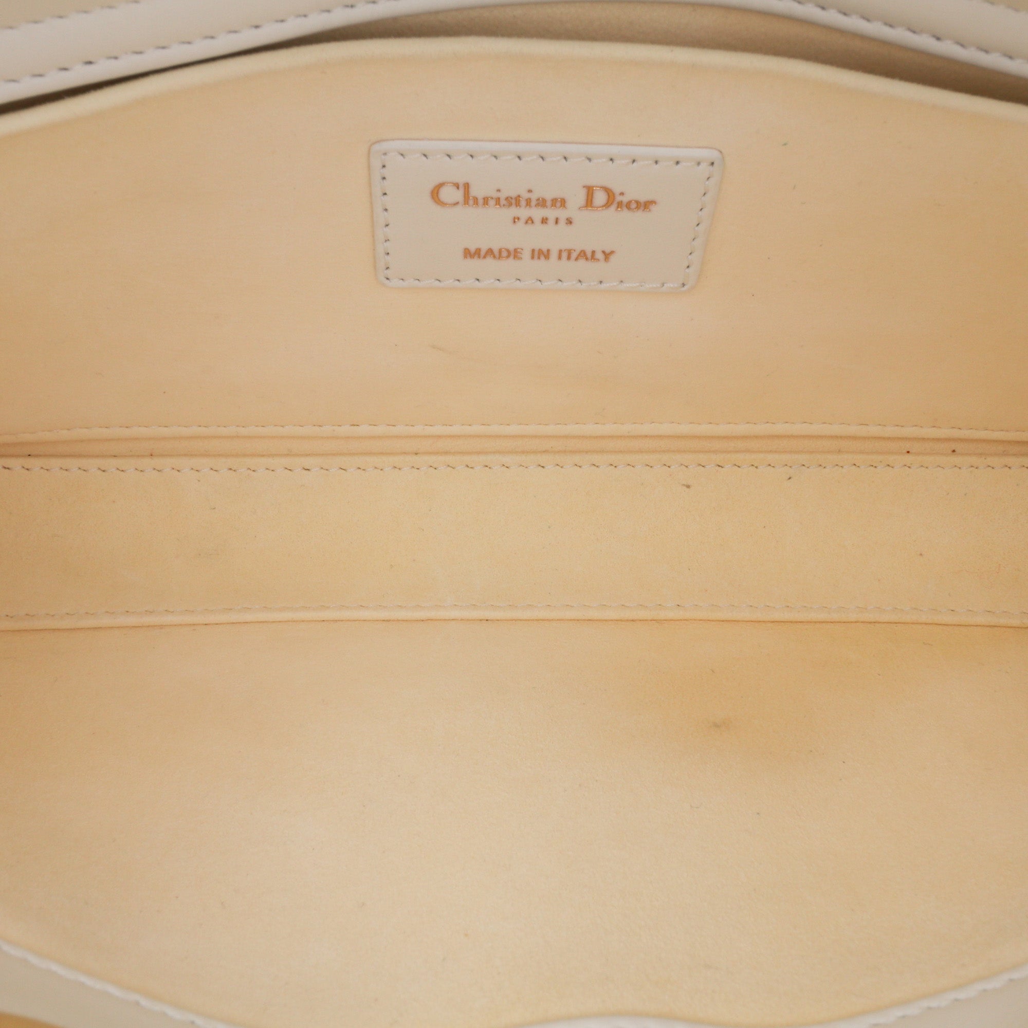 Dior | Pre-Owned Medium Technical Fabric Macrocannage Lady D Joy | White