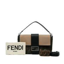 Fendi | Pre-Owned Large Zucca Canvas Convertible Belt Baguette | Brown