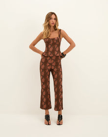 Coen Straight Leg Pants - Embroidered Devotion XS
