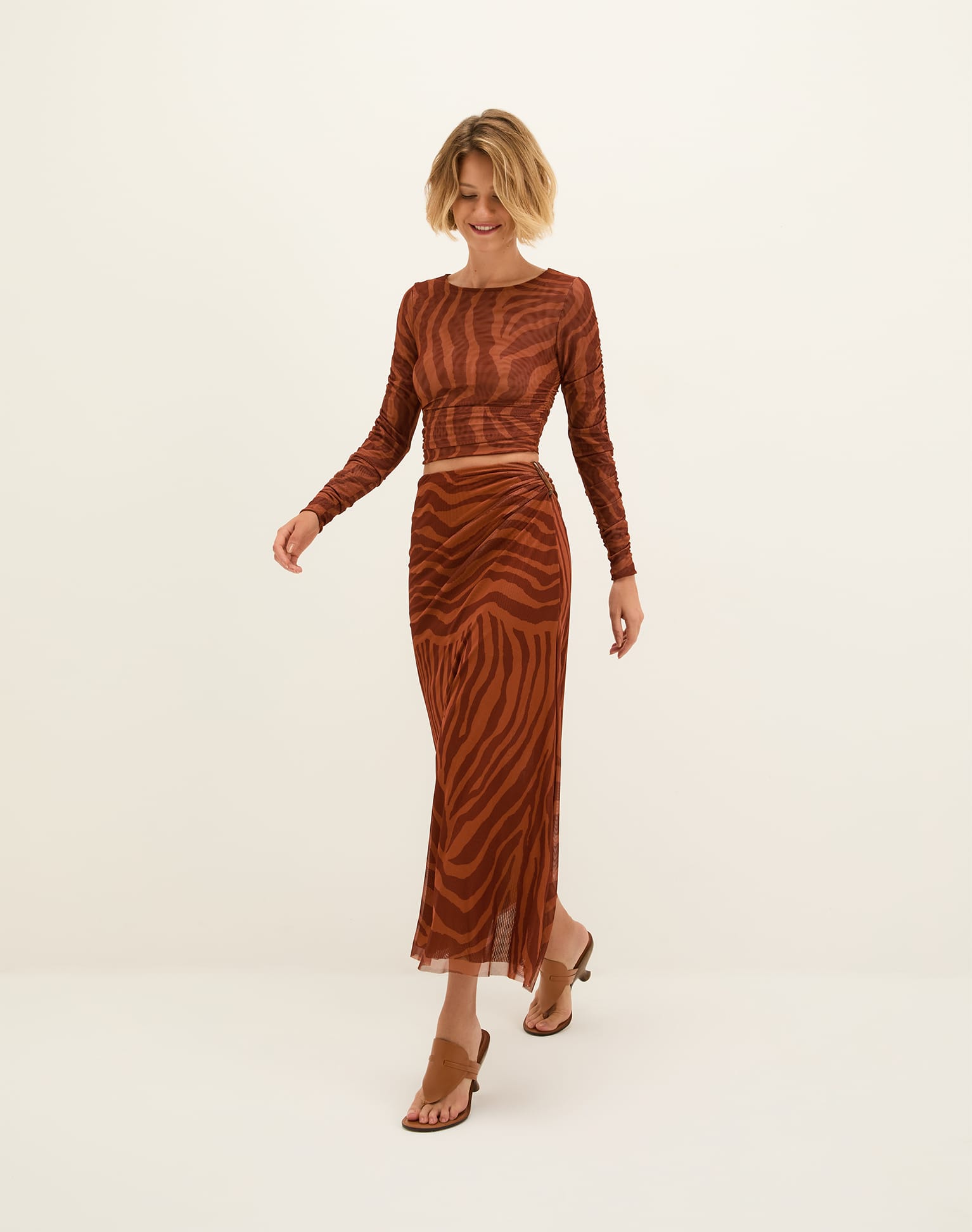 Mira Long Sleeve Top - Sundown XS