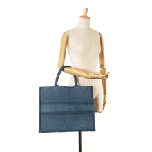 Dior | Pre-Owned Large Oblique Denim Book Tote | Blue
