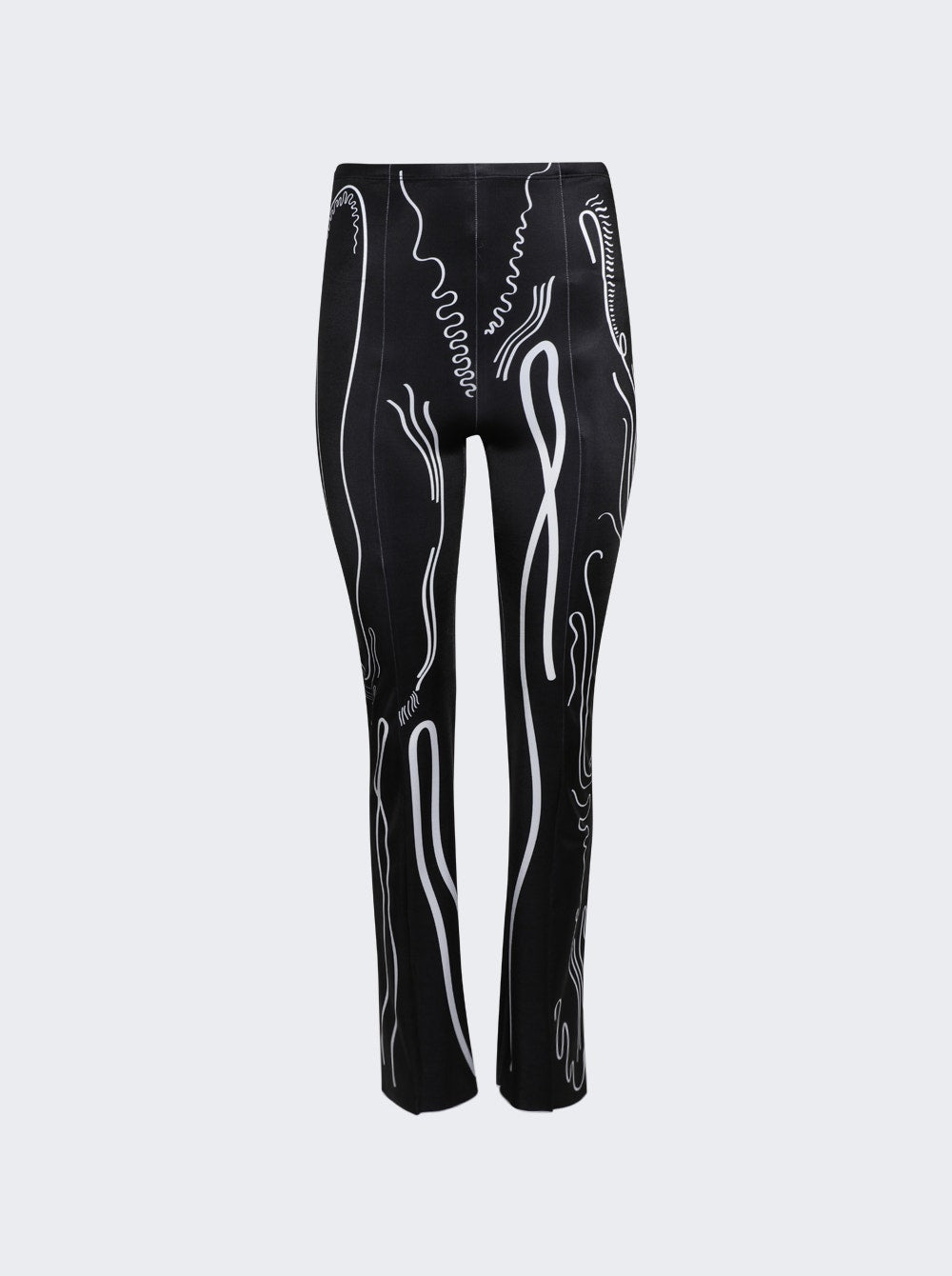 Women | Di Petsa | Venus Shell Lycra Trousers And White | Black