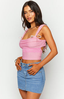 Vida Bow Top | Pink