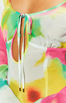 Vienna Long Sleeve Mini Dress | Floral Print