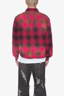 Vintage Washed Shirt | Red x Black