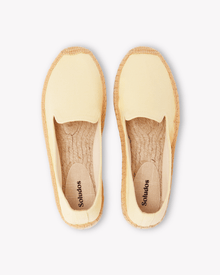 Women's Platform Smoking Espadrille | Woven Color | Butter Yellow - Womens Espadrilles - Butter Yellow - ET2C - 