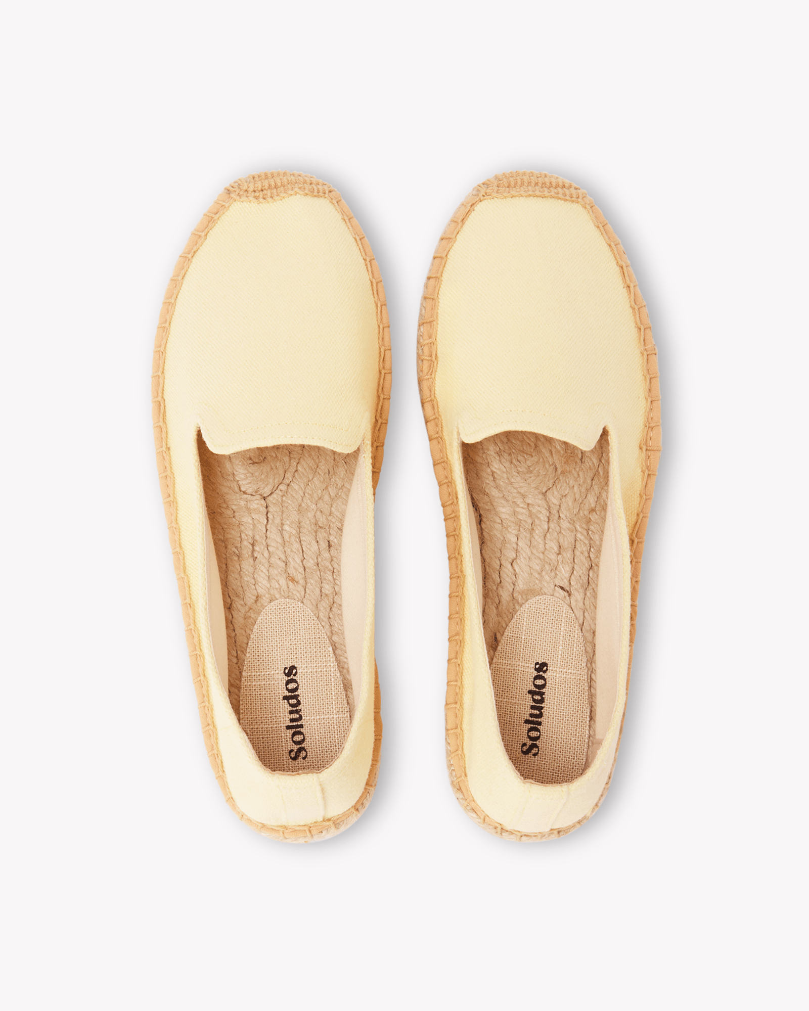 Women's Platform Smoking Espadrille | Woven Color | Butter Yellow - Womens Espadrilles - Butter Yellow - ET2C - 