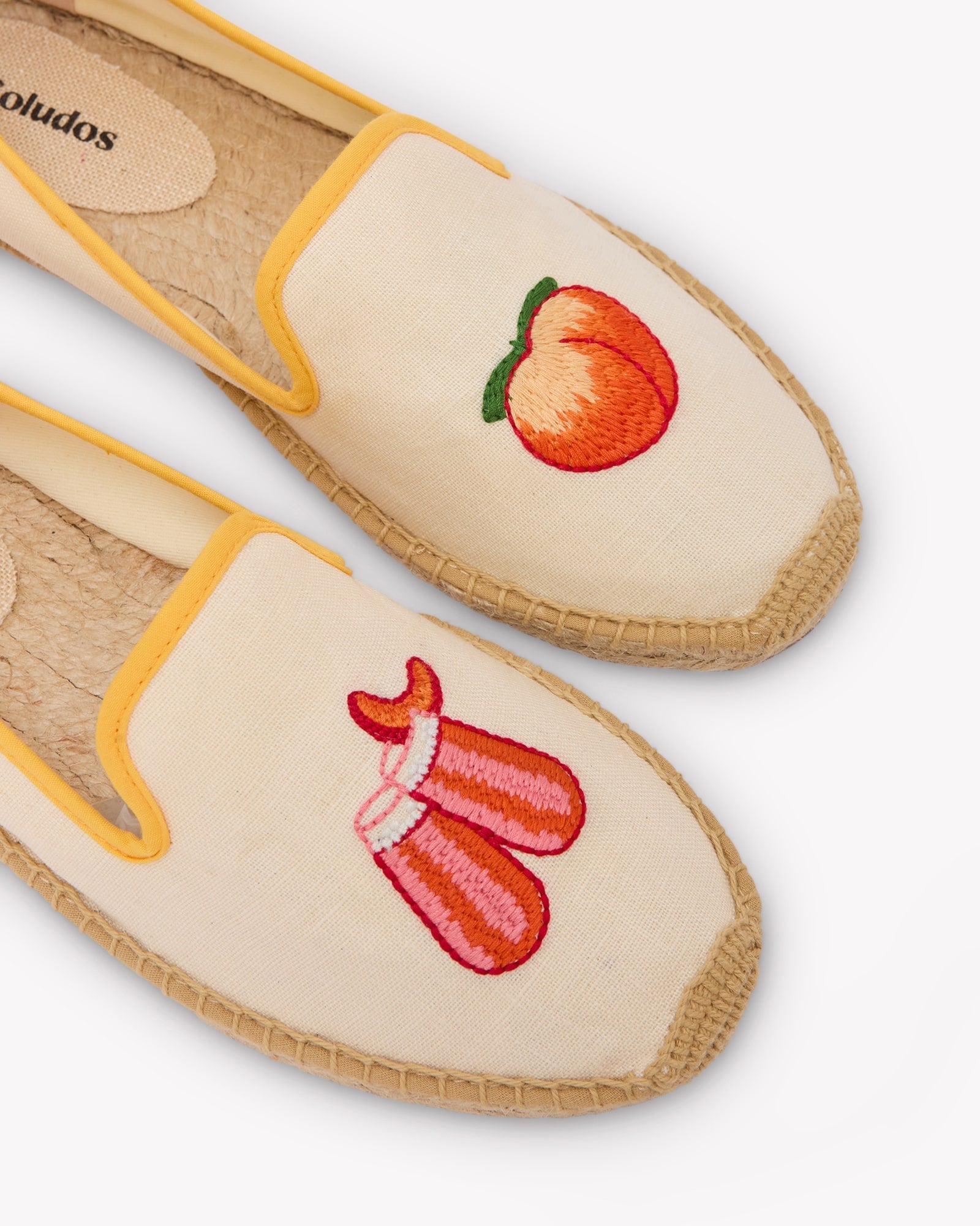 Women's Smoking Espadrille | Embroidery | Bellini - Natural Undyed - Women's Espadrilles - Bellini - Natural Undyed - Soludos - 