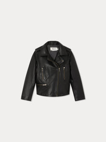 Unisex | Temple Leather Jacket | Black
