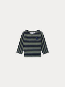 Boy | Tourbillon Striped Top | Celadon Green Stripes