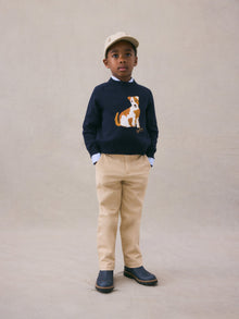 Boy | Gabor Cotton And Wool Sweater | Navy