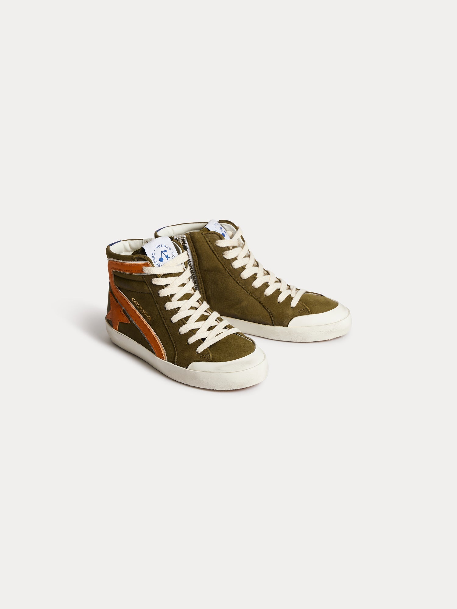 Boy | Bonpoint X Golden Goose Children's Khaki Sneakers | Dark Khaki