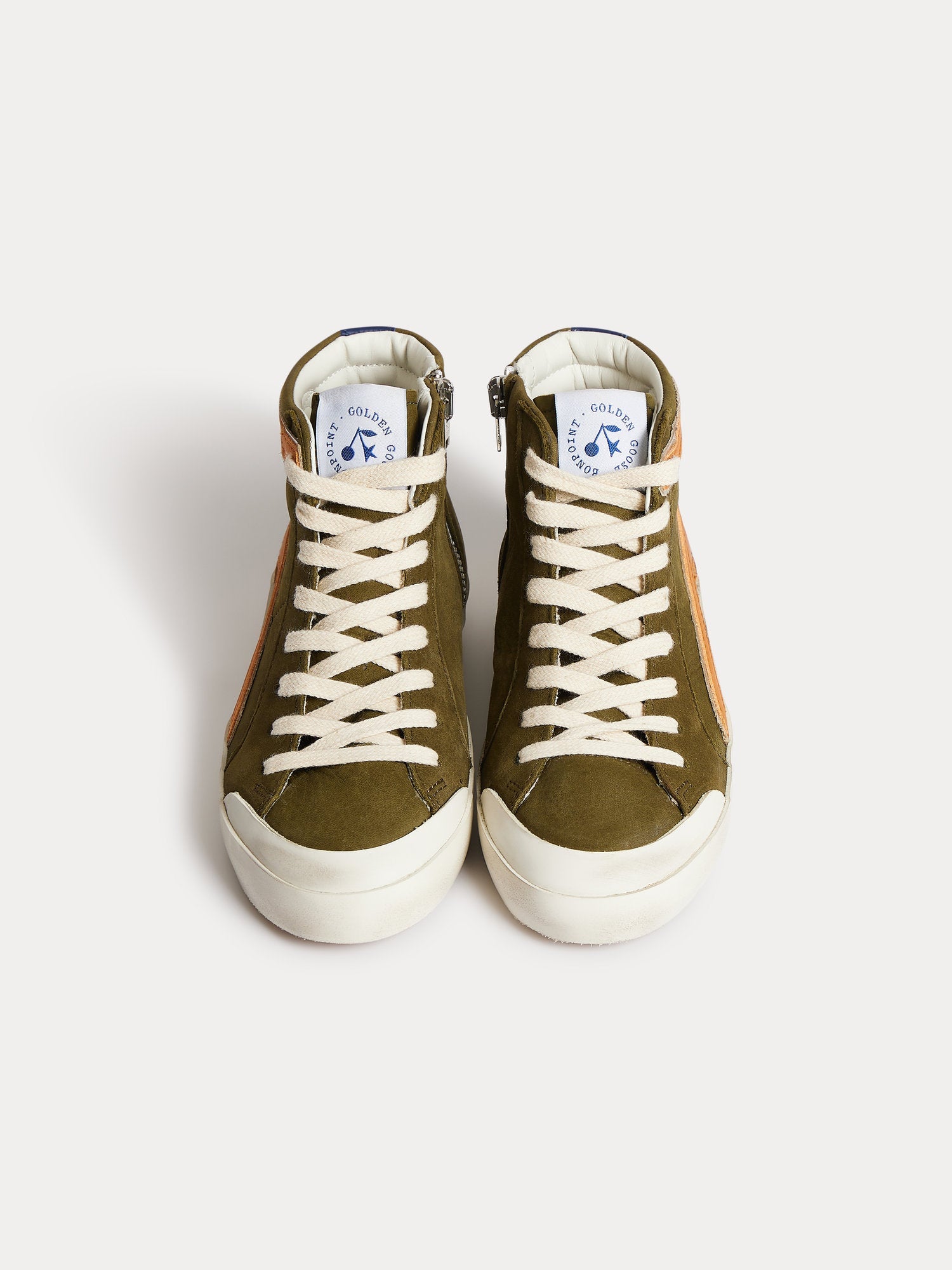 Boy | Bonpoint X Golden Goose Children's Khaki Sneakers | Dark Khaki