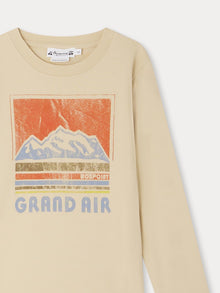 Boy | Tadda Nature Print T Shirt | Light Khaki