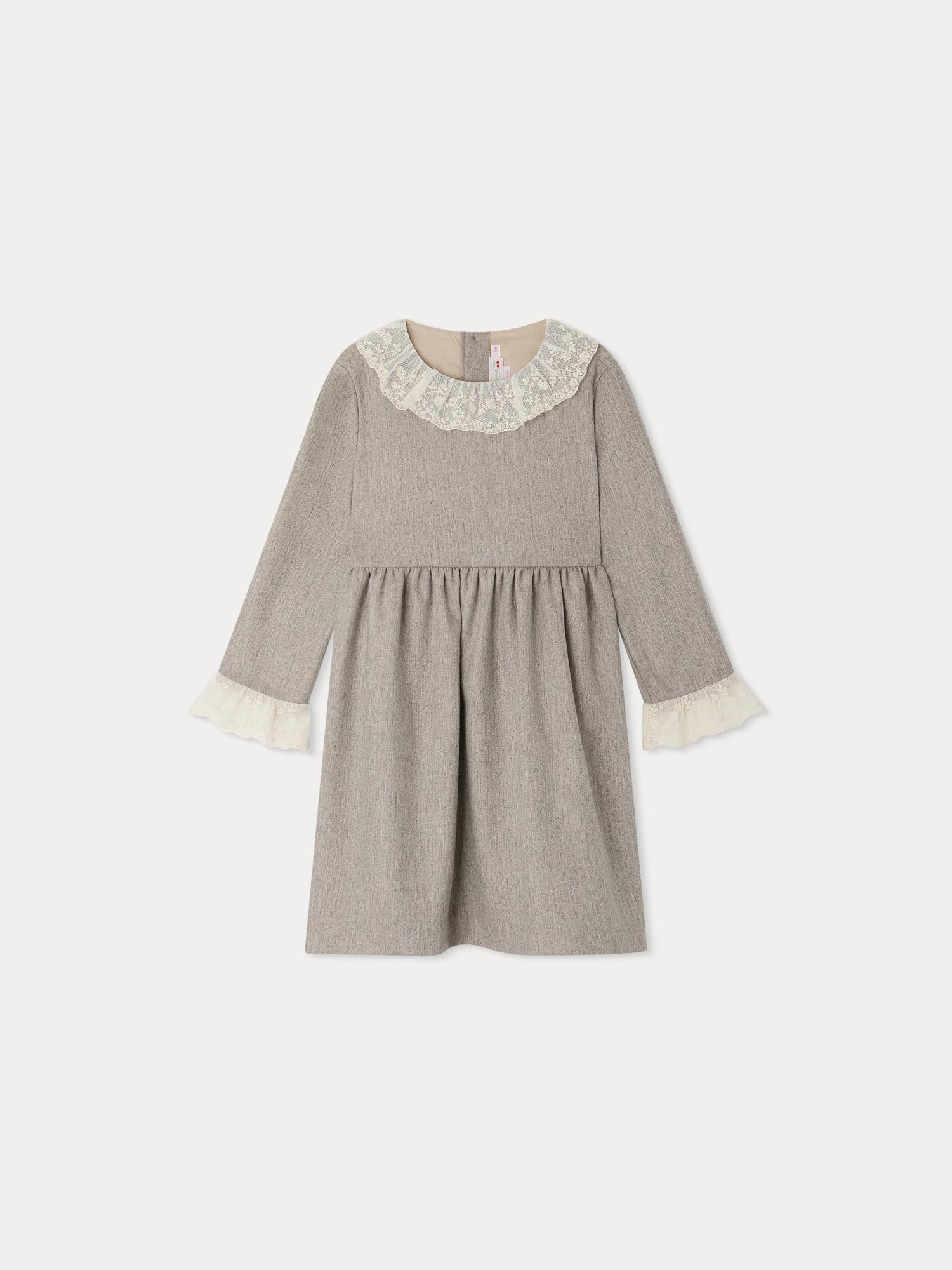 Girl | Flavie Dress With Embroidered Collar | Chip