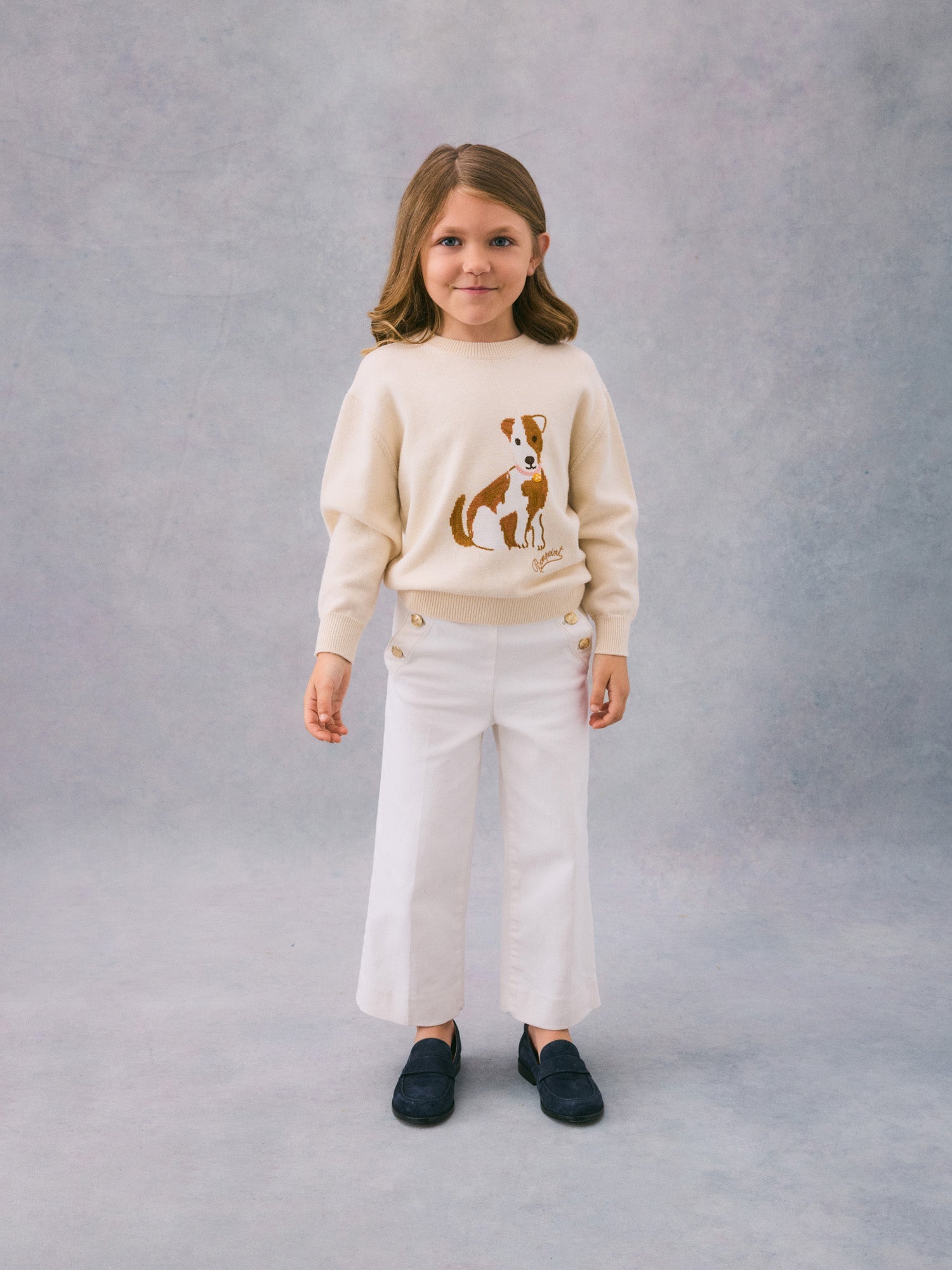 Girl | Gaetane Denim Pants | Ecru