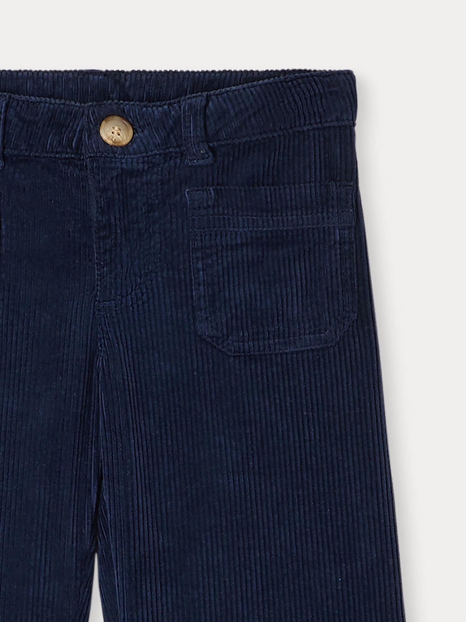 Girl | Junon Pants In Dark Blue Corduroy | Navy