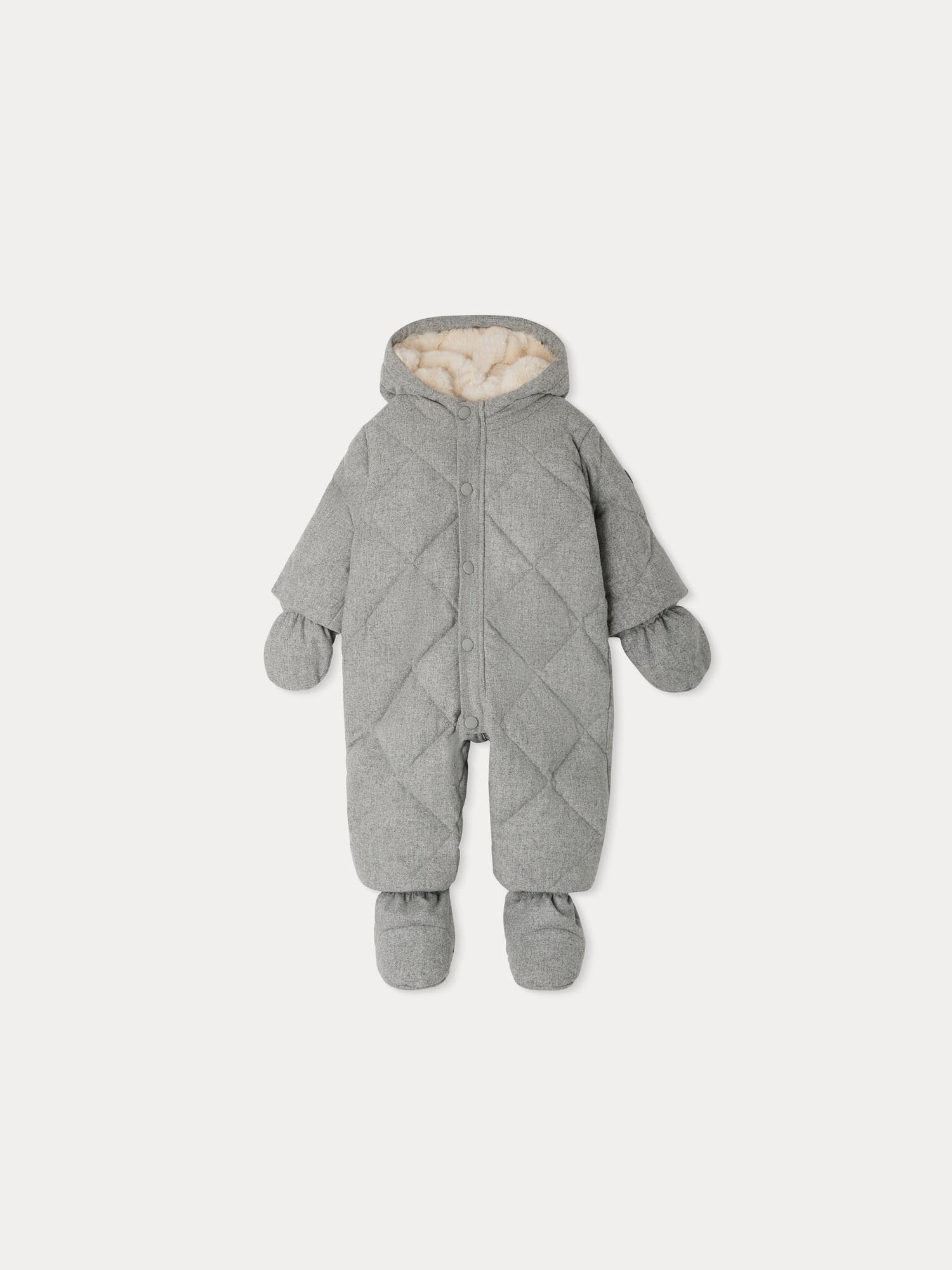 Boy | Gonsnow Flannel Snowsuit | Medium Heathered Gray